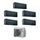 Daikin Stylish R32 Climatizzatore penta split inverter, blackwood | unità esterna 9 kW unità interne 9000+9000+9000+9000+9000 BTU 5MXM90N+5xFTXA25AT