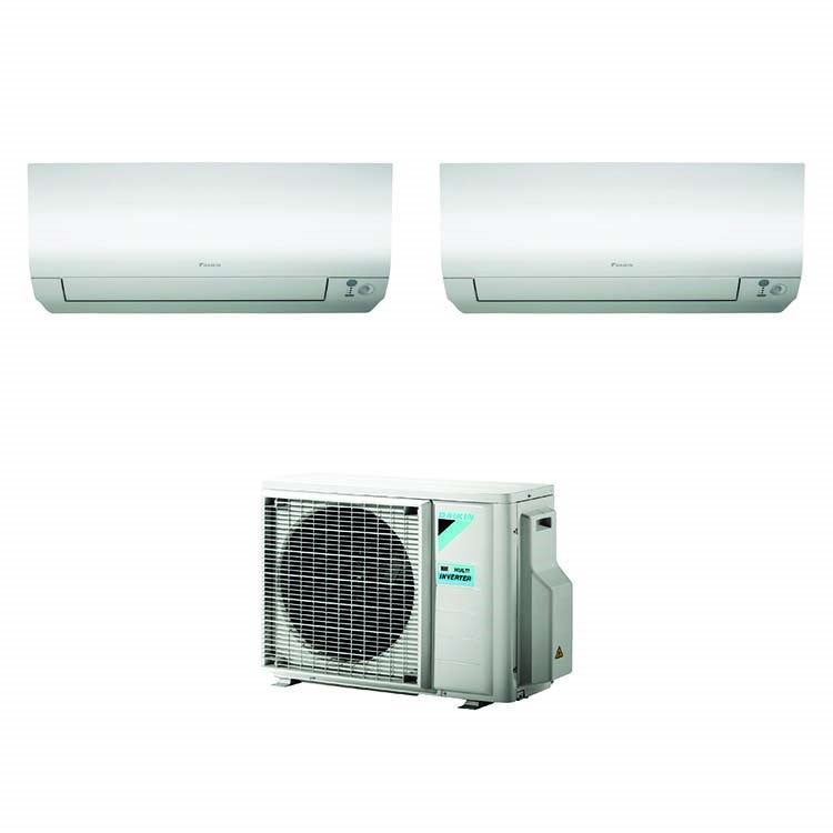 Immagine di Daikin FTXM-M R32 Climatizzatore dual split inverter, bianco | unità esterna 4 kW unità interne 5000+9000 BTU 2MXM40M+CTXM15M+FTXM25M
