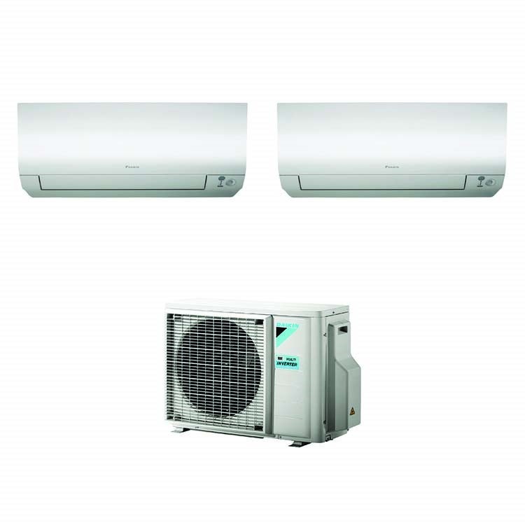 Immagine di Daikin FTXM-M R32 Climatizzatore dual split inverter, bianco | unità esterna 5 kW unità interne 7000+9000 BTU 2MXM50M9+FTXM20M+FTXM25M