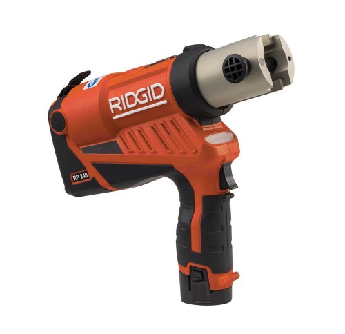 Immagine di Ridgid RP 240 Pressatrice senza ganasce, con 2 batterie Litio Advanced 12 V 2.5 Ah, 1 Caricabatterie Veloce e Cassetta 59228