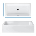 Immagine di Kaldewei BASSINO vasca rettangolare in acciaio smaltato 200x100 cm con rivestimento frontale e laterale sinistro 254049030001