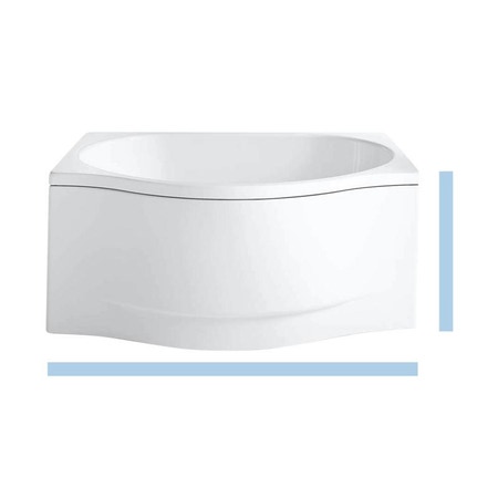 Immagine di Kaldewei DUO POOL vasca particolare in acciaio smaltato 150x100 cm, con supporto in polistirolo, rivestimento frontale e rivestimento laterale destro 222748150001