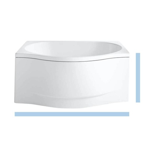 Immagine di Kaldewei DUO POOL vasca particolare in acciaio smaltato 150x100 cm, con supporto in polistirolo, rivestimento frontale e rivestimento laterale destro 222748150001