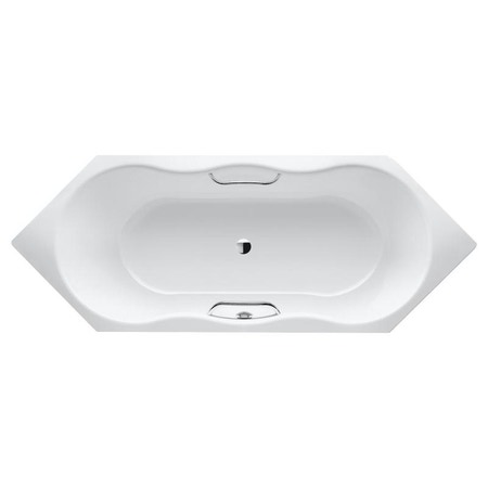 Immagine di Kaldewei NOVOLA DUO 6 STAR vasca esagonale in acciaio smaltato 210x80 cm, con predisposizione montaggio maniglie  241800010001