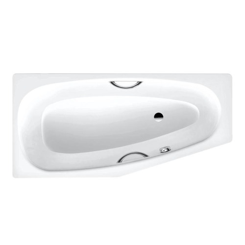 Immagine di Kaldewei MINI STAR DESTRA vasca L.157 P.75 cm, in acciaio smaltato, con predisposizione per montaggio maniglie, colore bianco alpino 224700010001