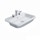Duravit HAPPY D.2 lavabo da incasso soprapiano 60 cm, con 3 fori per rubinetteria, con troppopieno, colore bianco 0483600030