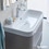 Immagine di Duravit HAPPY D.2 lavabo consolle 80 cm, senza foro, con troppopieno, colore bianco 2318800060