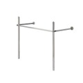 Immagine di Duravit HAPPY D.2 sostegno metallico regolabile in altezza, per lavabo consolle 100 cm, finitura cromo 0030761000