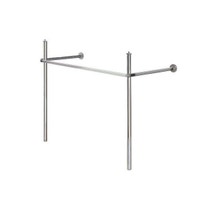 Immagine di Duravit HAPPY D.2 sostegno metallico regolabile in altezza, per lavabo consolle 100 cm, finitura cromo 0030761000