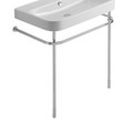 Immagine di Duravit HAPPY D.2 sostegno metallico regolabile in altezza, per lavabo consolle 80 cm, finitura cromo 0030771000