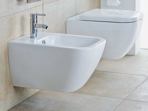 Immagine di Duravit HAPPY D.2 bidet sospeso monoforo, con troppopieno, colore bianco 2258150000
