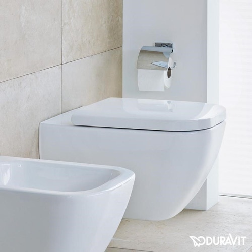 Immagine di Duravit HAPPY D.2 vaso sospeso a cacciata, senza sedile, fabbisogno di acqua di risciacquo 4,5 l, UWL classe 1, colore bianco 2221090000