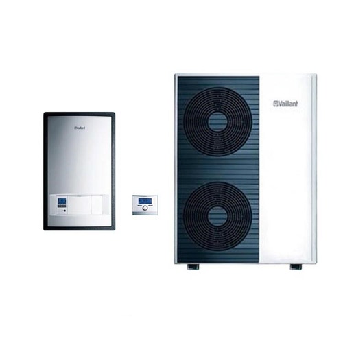 Immagine di Vaillant aroTHERM VWL 125/5 AS 400V Pompa di calore aria/acqua trifase + VWL 127/5 IS modulo murale 0010025806