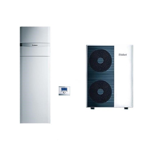 Immagine di Vaillant aroTHERM VWL 125/5 AS 400V Pompa di calore aria/acqua trifase + uniTOWER VWL 128/5 IS basamento 0010025800