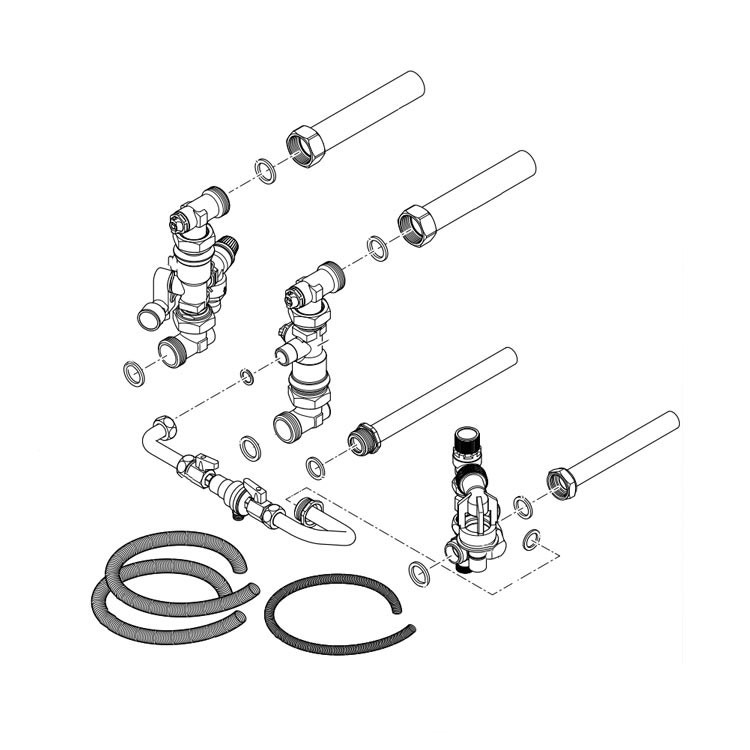 Immagine di Vaillant Kit connessione idraulico per uniTOWER 0020250222