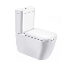 Immagine di Duravit HAPPY D.2 vaso monoblocco a pavimento a cacciata, per cassetta appoggiata non inclusa, senza sedile, fabbisogno di acqua di risciacquo 4,5 l, UWL classe 1, colore bianco 2134090000