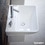 Immagine di Duravit ME BY STARCK lavabo 60 cm monoforo, con troppopieno, con bordo per rubinetteria, lato inferiore smaltato, colore bianco 2335600000