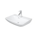 Immagine di Duravit ME BY STARCK lavabo Compact 60 cm monoforo, con troppopieno, con bordo per rubinetteria, colore bianco 2343600000