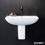 Immagine di Duravit ME BY STARCK semicolonna per lavamani, colore bianco 0858410000