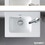 Immagine di Duravit ME BY STARCK lavamani consolle 43 cm monoforo, con bordo per rubinetteria, con troppopieno, colore bianco finitura opaco 0723433200