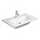 Immagine di Duravit ME BY STARCK lavabo consolle 83 cm monoforo, con troppopieno, con bordo per rubinetteria, WonderGliss, colore bianco 23368300001