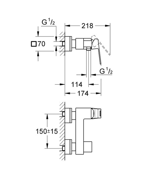 Miscelatore monocomando
per doccia