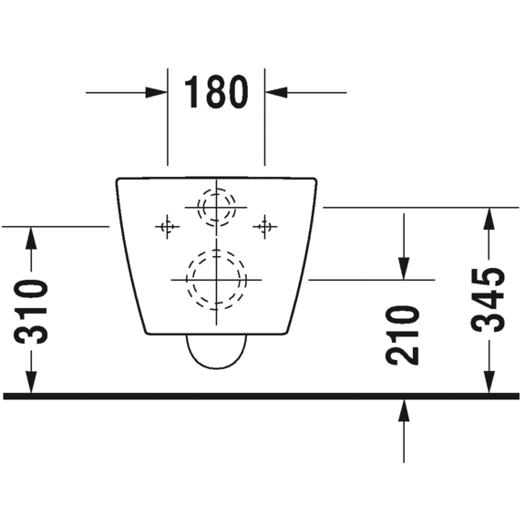 Immagine di Duravit ME BY STARCK COMPACT set vaso sospeso Rimless® senza brida P.48 cm, sedile con coperchio rimovibile, cerniere in acciaio inox con chiusura rallentata, colore bianco 45300900A1