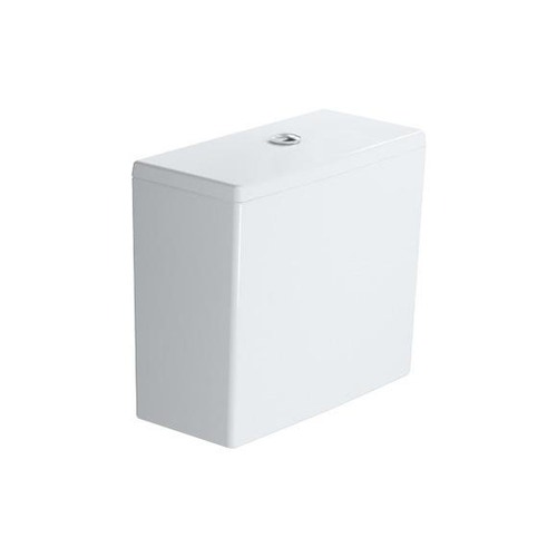 Immagine di Duravit ME BY STARCK cassetta di sciacquo, con batteria Dual Flush, per attacco sinistra, destra o centrale alto, UWL classe 1, colore bianco, pulsante finitura cromato 0938000085