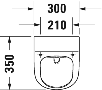 Immagine di Duravit ME BY STARCK orinatoio Rimless®, senza brida, entrata posteriore nascosta, ad aspirazione, scarico orizzontale, versione per coperchio, senza mosca, interno colore bianco finitura lucido, HygieneGlaze, esterno colore bianco finitura opaco 2812309000