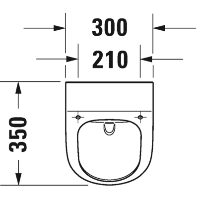 Immagine di Duravit ME BY STARCK orinatoio Rimless®, senza brida, entrata posteriore nascosta, ad aspirazione, scarico orizzontale, versione per coperchio, senza mosca, interno colore bianco finitura lucido, HygieneGlaze, esterno colore bianco finitura opaco 2812309000
