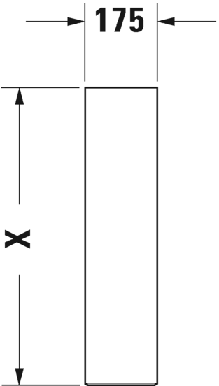 Immagine di Duravit DARLING NEW colonna per lavabo, colore bianco 0858240000