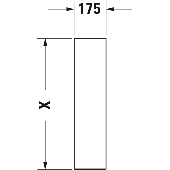 Immagine di Duravit DARLING NEW colonna per lavabo, colore bianco 0858240000