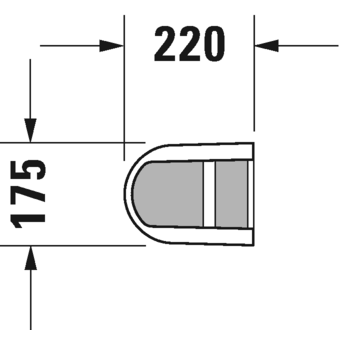 Immagine di Duravit DARLING NEW colonna per lavabo, colore bianco 0858240000