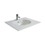 Immagine di Duravit DARLING NEW lavabo consolle 83 cm monoforo, con troppopieno, con bordo per rubinetteria, colore bianco 0499830000