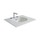 Duravit DARLING NEW lavabo consolle 83 cm con 3 fori per rubinetteria, con troppopieno, con bordo per rubinetteria, WonderGliss, colore bianco 04998300301