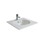 Immagine di Duravit DARLING NEW lavabo consolle 63 cm monoforo, con troppopieno, con bordo per rubinetteria, WonderGliss, colore bianco 04996300001