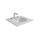 Duravit DARLING NEW lavabo consolle 63 cm con 3 fori per rubinetteria, con troppopieno, con bordo per rubinetteria, WonderGliss, colore bianco 04996300301