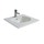 Duravit DARLING NEW lavabo consolle 53 cm monoforo, con troppopieno, con bordo per rubinetteria, WonderGliss, colore bianco 04995300001
