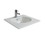 Immagine di Duravit DARLING NEW lavabo consolle 53 cm monoforo, con troppopieno, con bordo per rubinetteria, colore bianco 0499530000