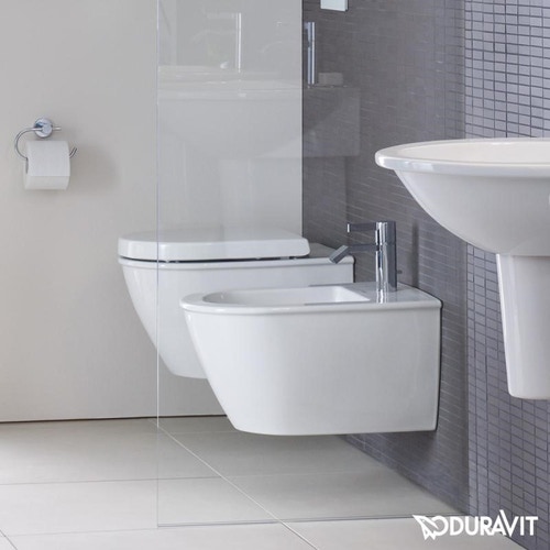 Immagine di Duravit DARLING NEW vaso sospeso a cacciata, senza sedile, fabbisogno di acqua di risciacquo 4,5 l, UWL classe 1, colore bianco 2545090000