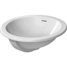 Immagine di Duravit ARCHITEC lavabo da incasso Ø 47 cm, senza foro, per incasso soprapiano, senza troppopieno, lato inferiore smaltato, colore bianco 0468470000
