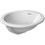 Immagine di Duravit ARCHITEC lavabo da incasso Ø 47 cm, senza foro, per incasso soprapiano, senza troppopieno, lato inferiore smaltato, colore bianco 0468470000