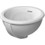 Immagine di Duravit ARCHITEC lavabo Bali Ø 33.5 cm da incasso senza foro, per incasso soprapiano, con troppopieno, lato inferiore smaltato, colore bianco 0473340031