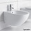 Immagine di Duravit ARCHITEC bidet sospeso con un foro per rubinetteria, con troppopieno, con bordo per rubinetteria, colore bianco 2531150000