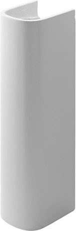 Immagine di Duravit D-CODE colonna per lavabo, parte frontale arrotondata, colore bianco 0863270000