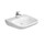 Duravit D-CODE lavabo Vital Med monoforo senza troppopieno, con bordo per rubinetteria, lato inferiore smaltato, colore bianco 23136000002