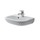 Duravit D-CODE lavamani con troppopieno e bordo per rubinetteria, lato inferiore smaltato, colore bianco 0705450000