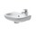 Duravit D-CODE lavamani monoforo con foro rubinetteria a destra, con troppopieno e bordo per rubinetteria, lato inferiore smaltato, colore bianco 0705360008