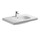 Duravit D-CODE lavabo consolle 85 cm monoforo, con troppopieno e bordo per rubinetteria, lato inferiore smaltato, colore bianco 03428500002