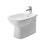 Immagine di Duravit D-CODE bidet a pavimento a filo parete monoforo, con troppopieno e bordo per rubinetteria, colore bianco 22411000002